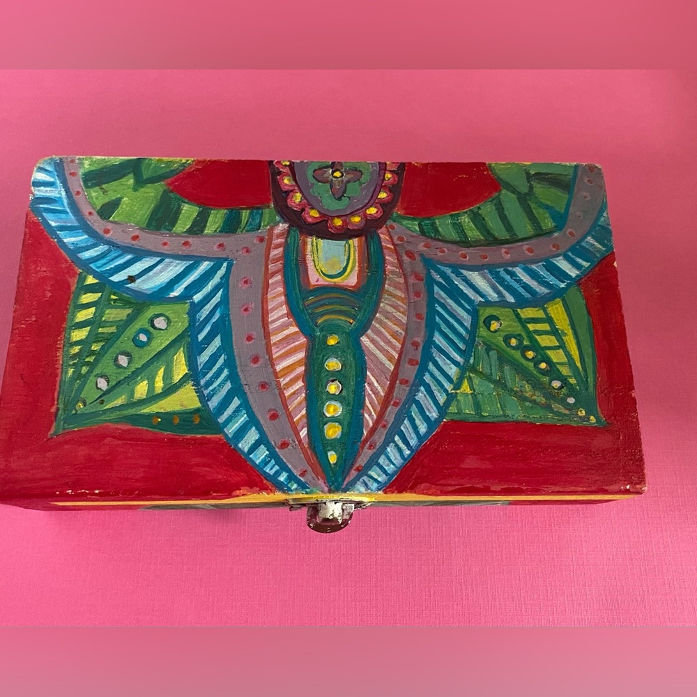 Colorful Hand-Painted Box